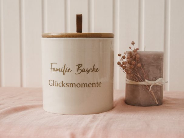 Erinnerungsglas "Glücksmomente"